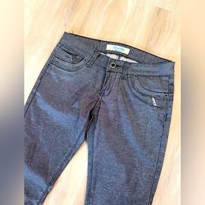 TANTOS Grey/Silver Metallic Skinny Pants Size 29